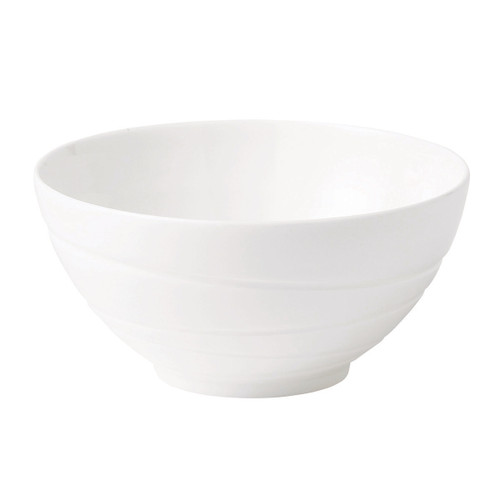 Jasper Conran White Bone China Swirl Gift Bowl by Wedgwood