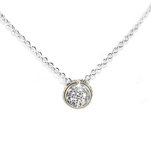 Lanna Solitaire Pave Necklace - John Medeiros
