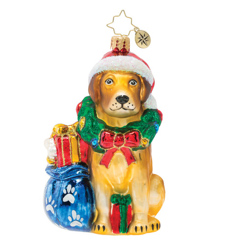 Noble Yellow Lab Ornament by Christopher Radko