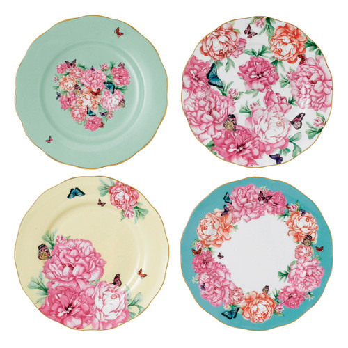 Miranda Kerr Mixed Patterns Accent Plates - Set of 4 - by Royal Albert