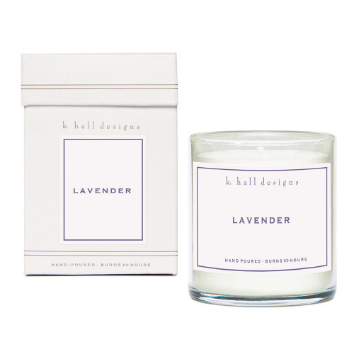 Lavender 8 oz. Jar Candle by K. Hall Designs