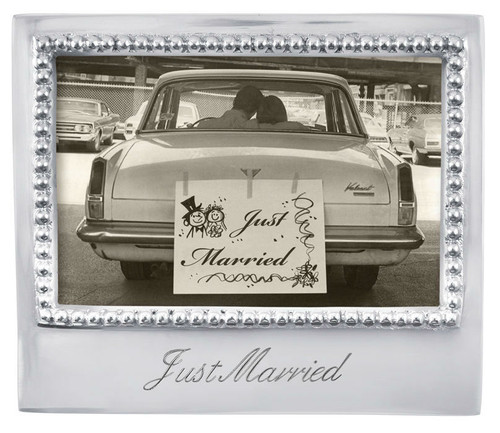 Just Married 4 x 6 Statement Frame by Mariposa