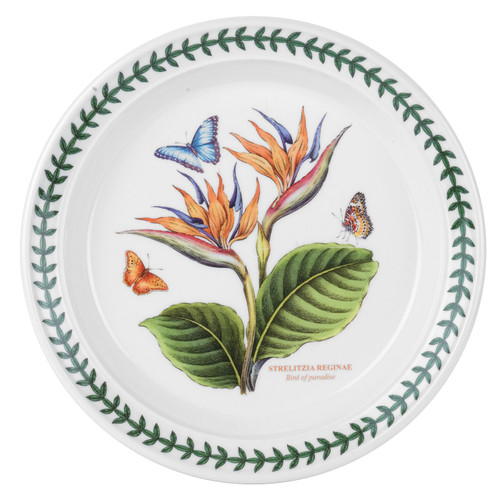 Exotic Botanic Garden Bird of Paradise Motif Set of 6 Salad Plates by Portmeirion