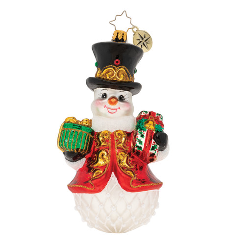 Royal Gift Giving Snowman! Ornament by Christopher Radko
