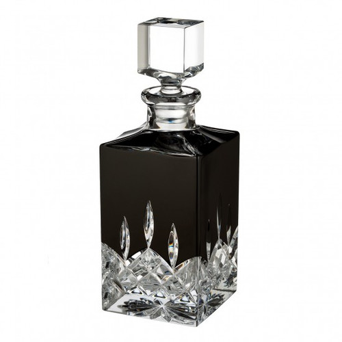 Lismore Black Square Decanter by Waterford