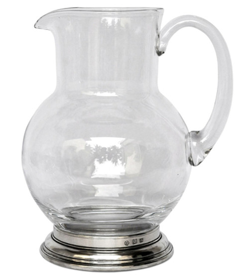 1.5 Liter Glass Pitcher by Match Pewter