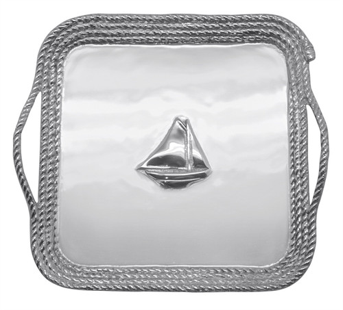 Large Sailboat Relief Rope Tray by Mariposa