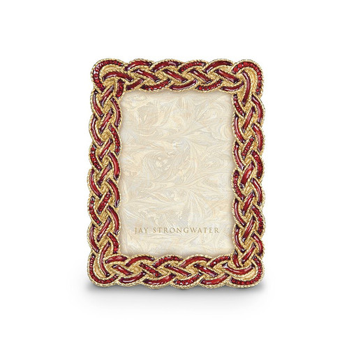 Jay Strongwater Aileen Braided 3.5" x 5" Frame