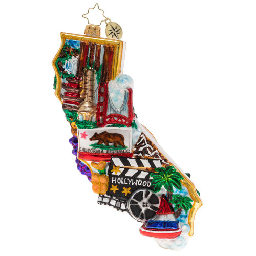 Christmas Time In California Ornament by Christopher Radko