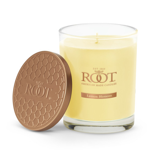 Lemon Blossom  Hive Glass Candle by Root Candles