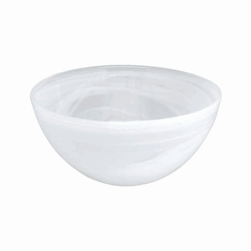 White Alabaster Small Bowl by Mariposa