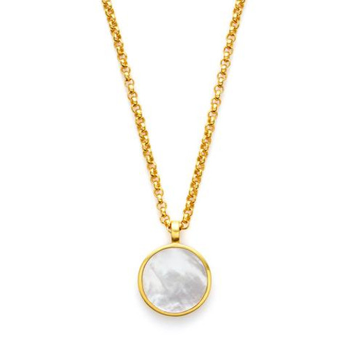 Julie Vos Valencia Pendant Necklace - Mother of Pearl