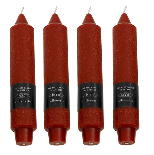 Garnet Unscented 7" Timberline Collenettes 4-Pack by Root