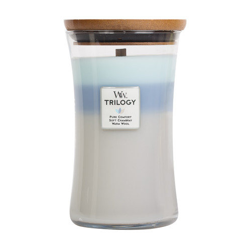 WoodWick Candles Woven Comforts Trilogy 22 oz. Jar Candle