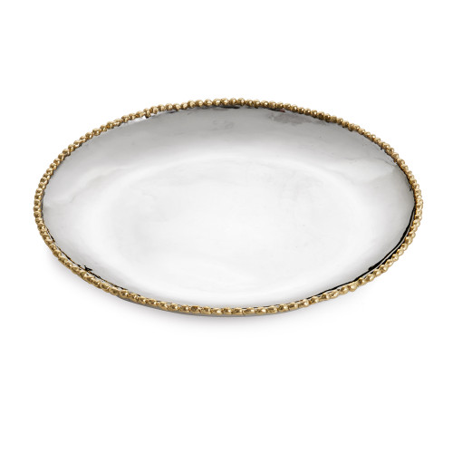 Molten Gold Round Charger/Platter by Michael Aram