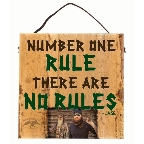 Duck Commander Number One Rule Sign