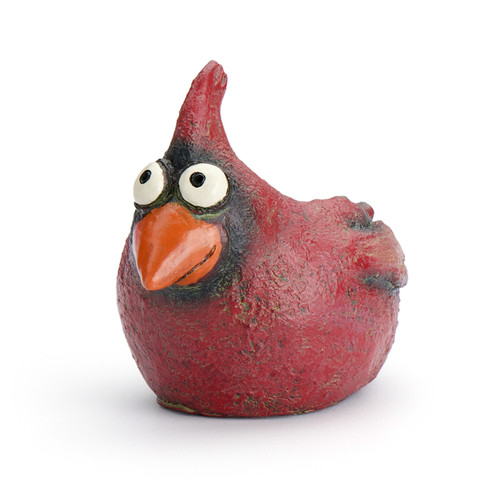 Georgetown Baby Cardinal Bird, Ruddy, Mini Planter