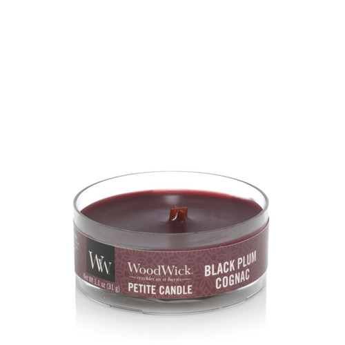 WoodWick Candles Black Plum Cognac Petite