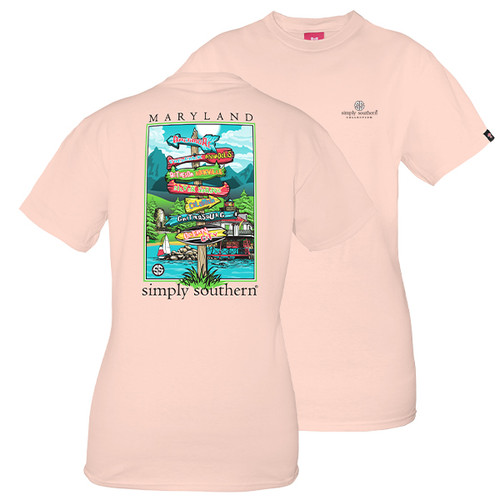 Large Maryland Short Sleeve State Tee by Simply Southern