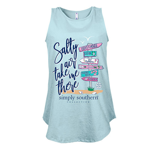 Small Salty Air Take Me There Tank by Simply Southern