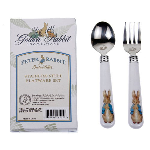 Peter Rabbit Baby Flatware Set by Golden Rabbit