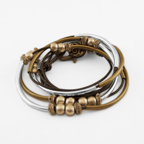 Boho Metallic Bronze Small Bracelet by Lizzy James 1