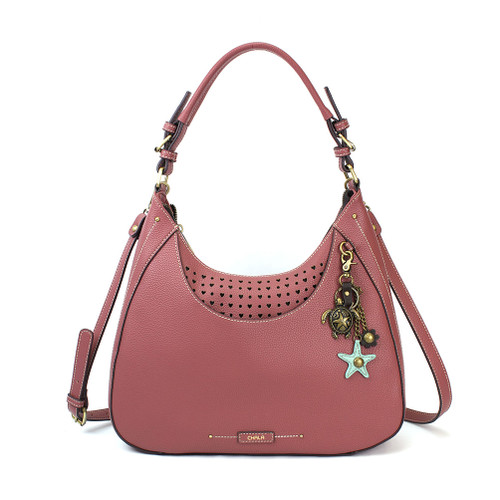 Rose Metal Turtle Sweet Hobo Tote by Chala