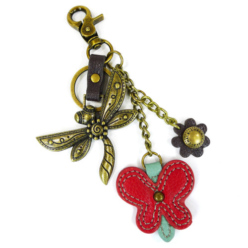 Dragonfly & Butterfly Charming Key Chain by Chala