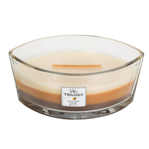 WoodWick Candles Cafe Sweets Trilogy 16 oz. HearthWick Flame