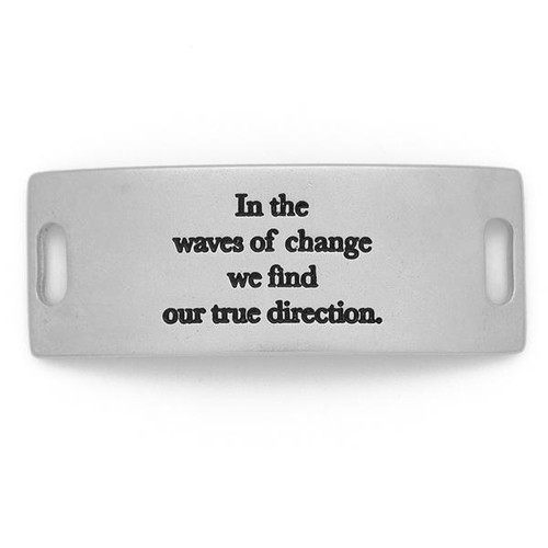 In the Waves of Change Essential Sentiment - Matte Silver - Lenny & Eva