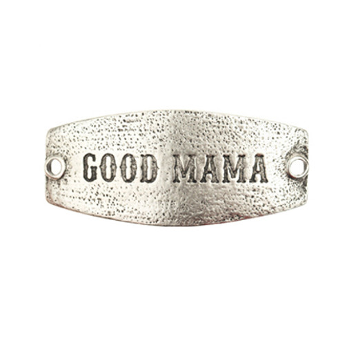 Good Mama - Small Silver Sentiment - Lenny & Eva