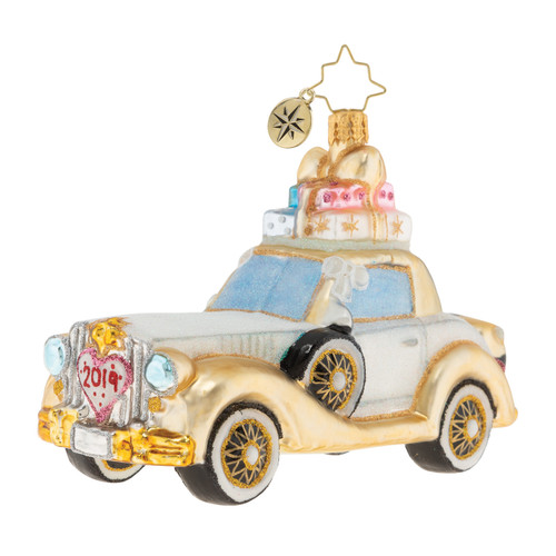 Wedding Bliss Chariot Ornament by Christopher Radko