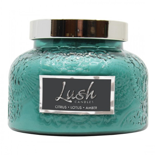 Citrus Lotus Amber Lush Candle by A Cheerful Giver