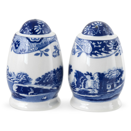 Blue Italian Salt And Pepper Shakers by Spode