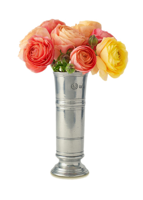 Footed Cylinder Vase by Match Pewter