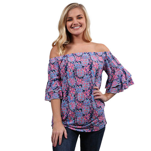 Medium Pineapple Sass Top by Simply Southern