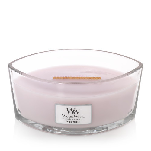 WoodWick Candles Wild Violet 16 oz. HearthWick Flame