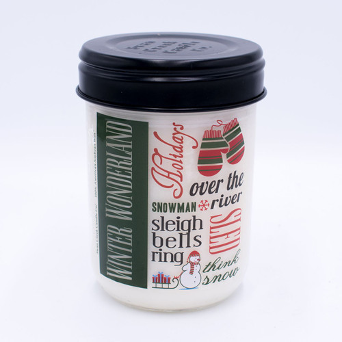 Fresh Cut Christmas Tree 12 oz. Holiday Vintage Jar Swan Creek Candle (Label: Winter Wonderland) 1