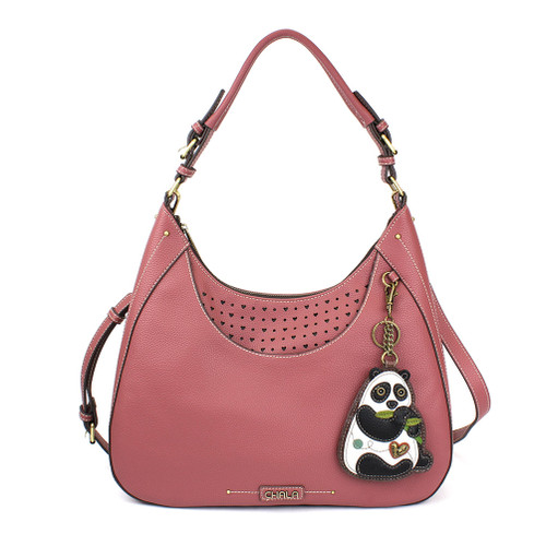 Rose New Panda Sweet Hobo Tote by Chala