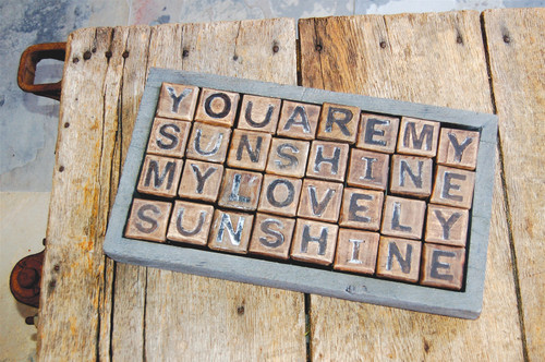 You Are My Sunshine Blocks by Sugarboo Designs