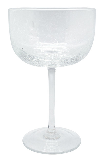Italian Glass Clear Champagne Coupe by Mariposa