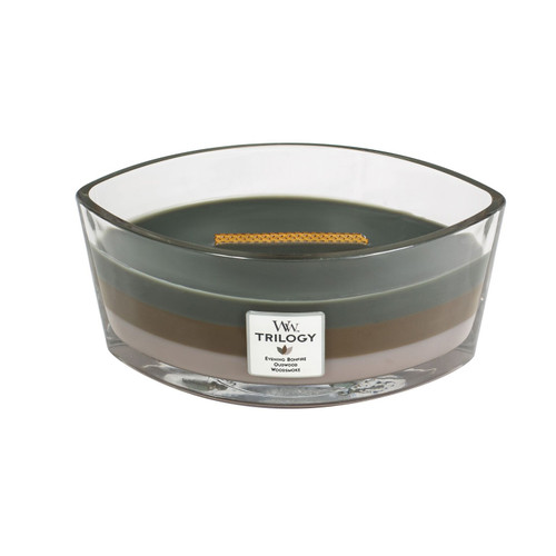 WoodWick Candles Cozy Cabin Trilogy 16 oz. HearthWick Flame