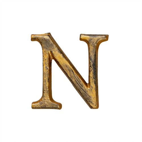 Letter "N" - 1.5in Metal Letter - GG Collection