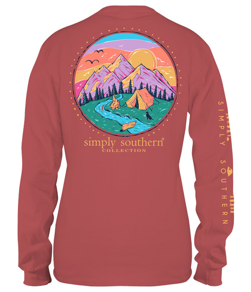 Medium Camp Spice Long Sleeve Tee by Simply Southern