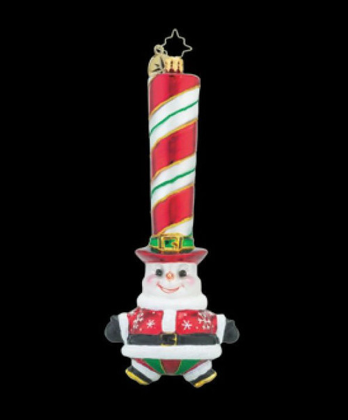 Tall Top Hat Snowman Ornament by Christopher Radko