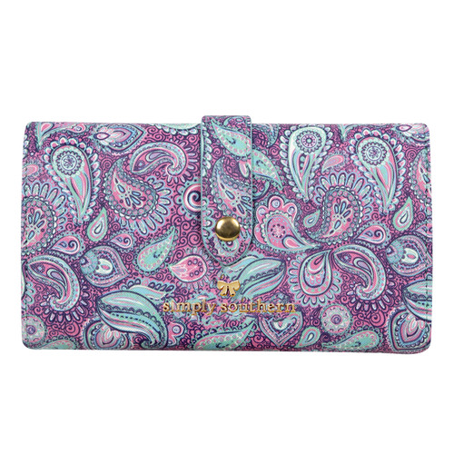 Paisley Leather Wallet by Simply Southern