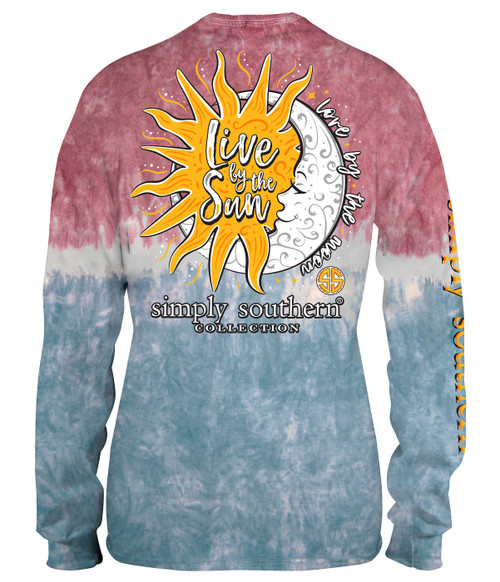 Small Love By the Moon Burst Long Sleeve Tee by Simply Southern