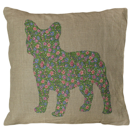 24" X 24" Frenchie Pillow by Sugarboo Designs