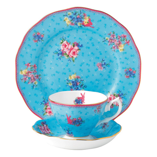 Candy Honey Bunny 3-Piece Teacup Set by Royal Albert  ( Available April 2020)