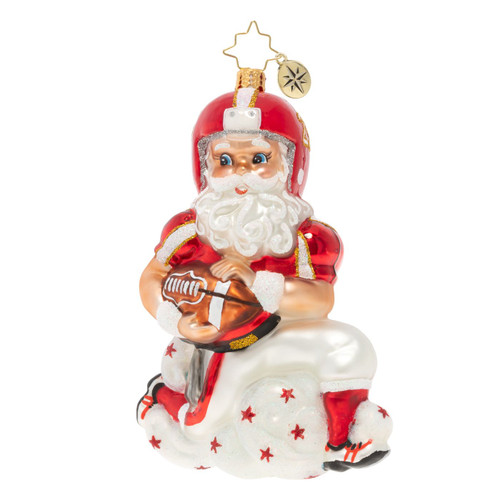 Touchdown, Santa! Ornament by Christopher Radko